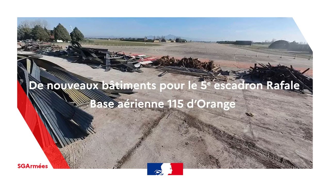 Le 5e escadron Rafale s’installe sur la base aérienne d’Orange