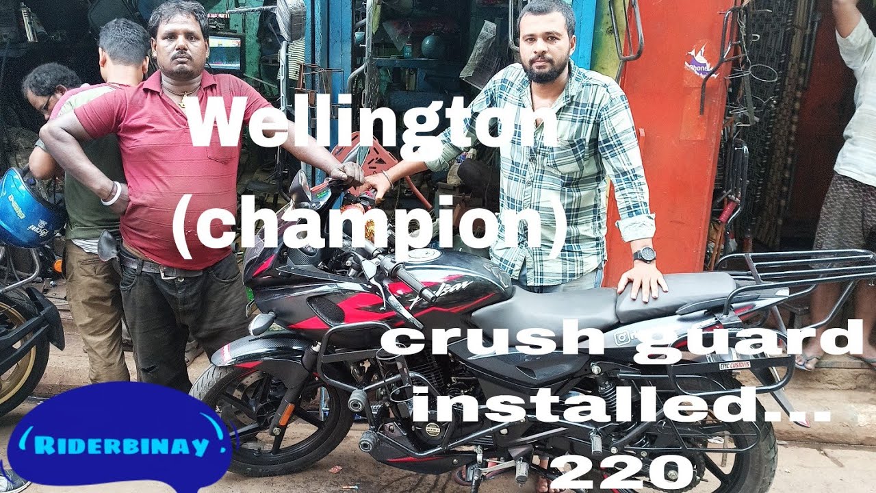 PULSAR 220 CRUSH GUARD/YAMAHA FZ SADDLE STAY COMPLETE👌💯.. (RIDERBINAY)