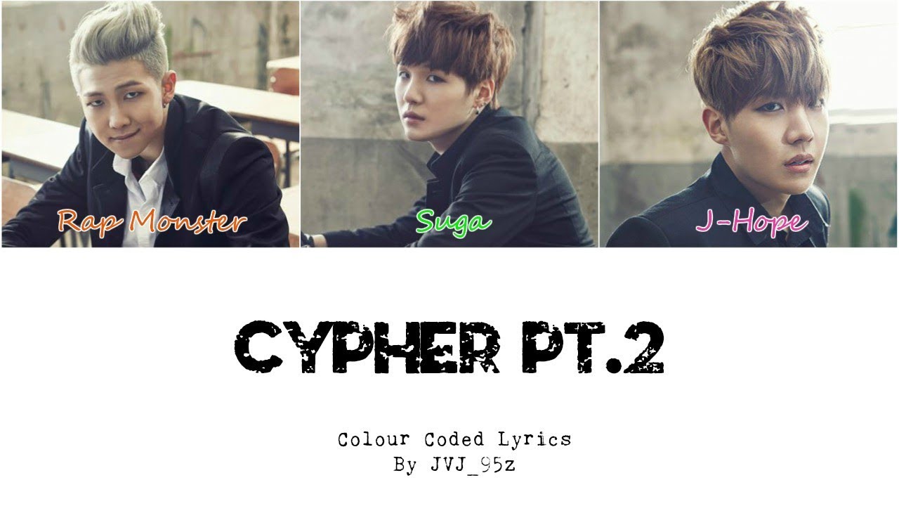 BTS(방탄소년단) - Cypher Pt.2: Triptych (Colour Coded Lyrics Han/Rom/Eng)
