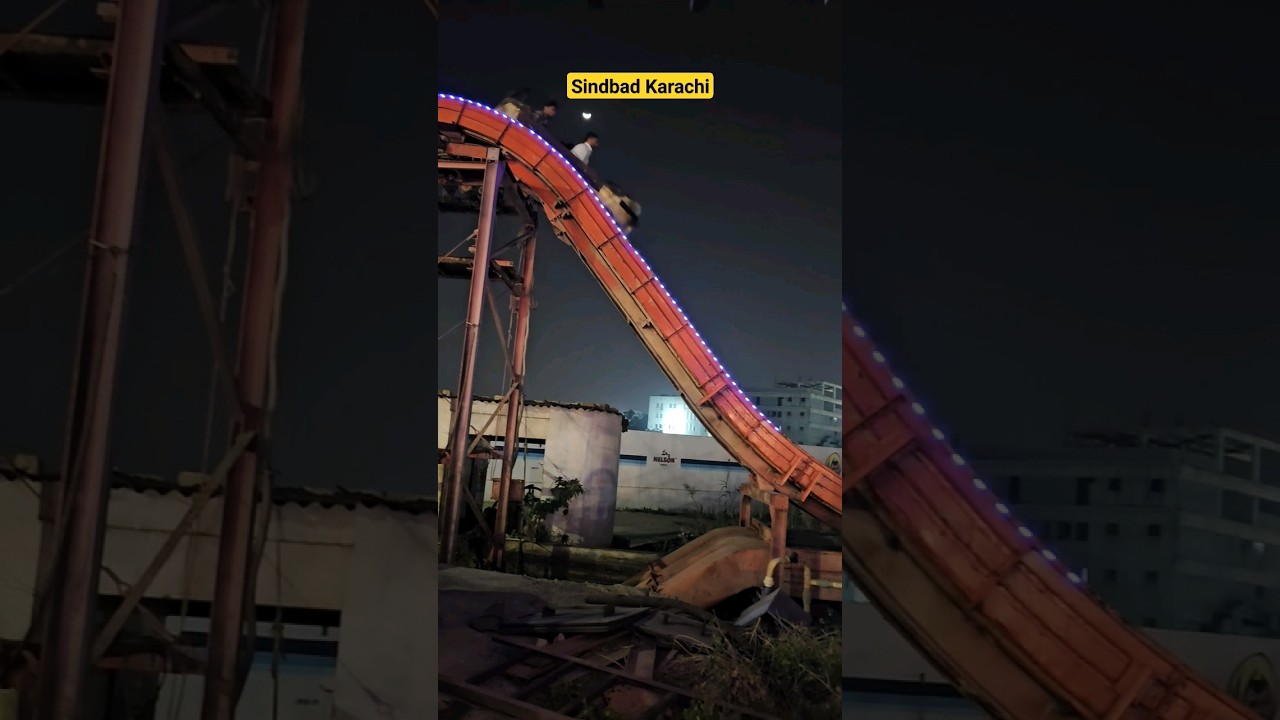 Sindbad Karachi Log Slide Ride 2024 #shorts #rides #amusementpark