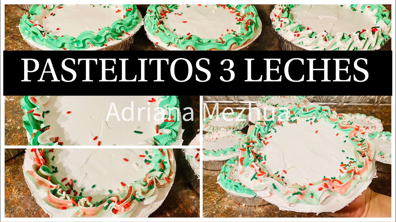 MINI PASTELITOS 3 LECHES FACIL PARA VENTA