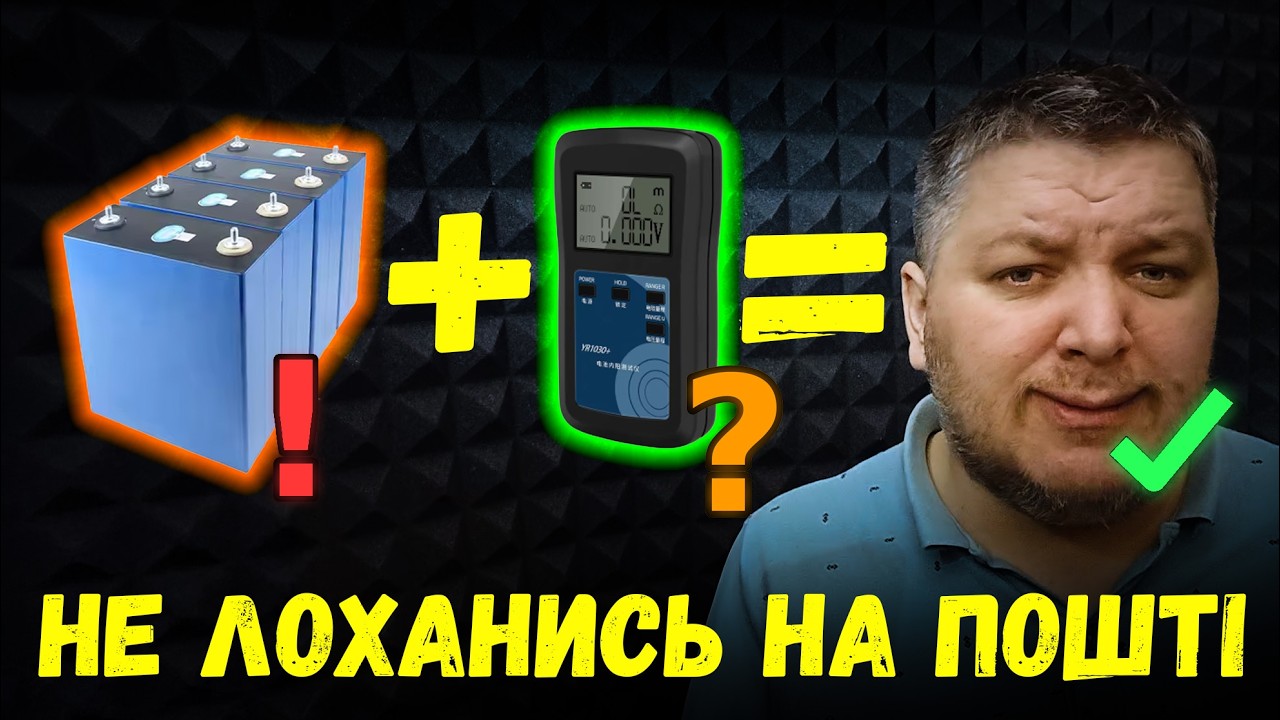 Як перевірити LiFePO4 комірки прямо на пошті: вага, напруга, опір,  — мій чеклист