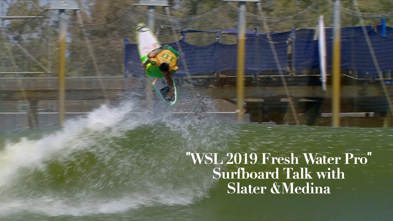 WSL 2019 Fresh Water Pro Surfboard Talk with Slater, Medina, and Colapinto Bros Ep. 1
