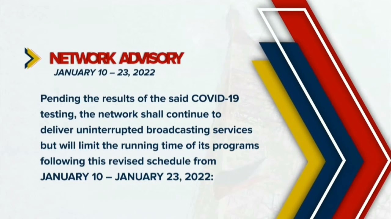 PTV-4 Network Advisory (08 January 2022)