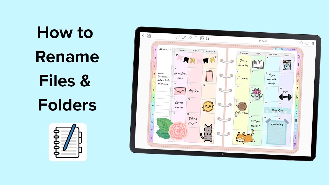 How to rename files & folders | Penly app tutorial