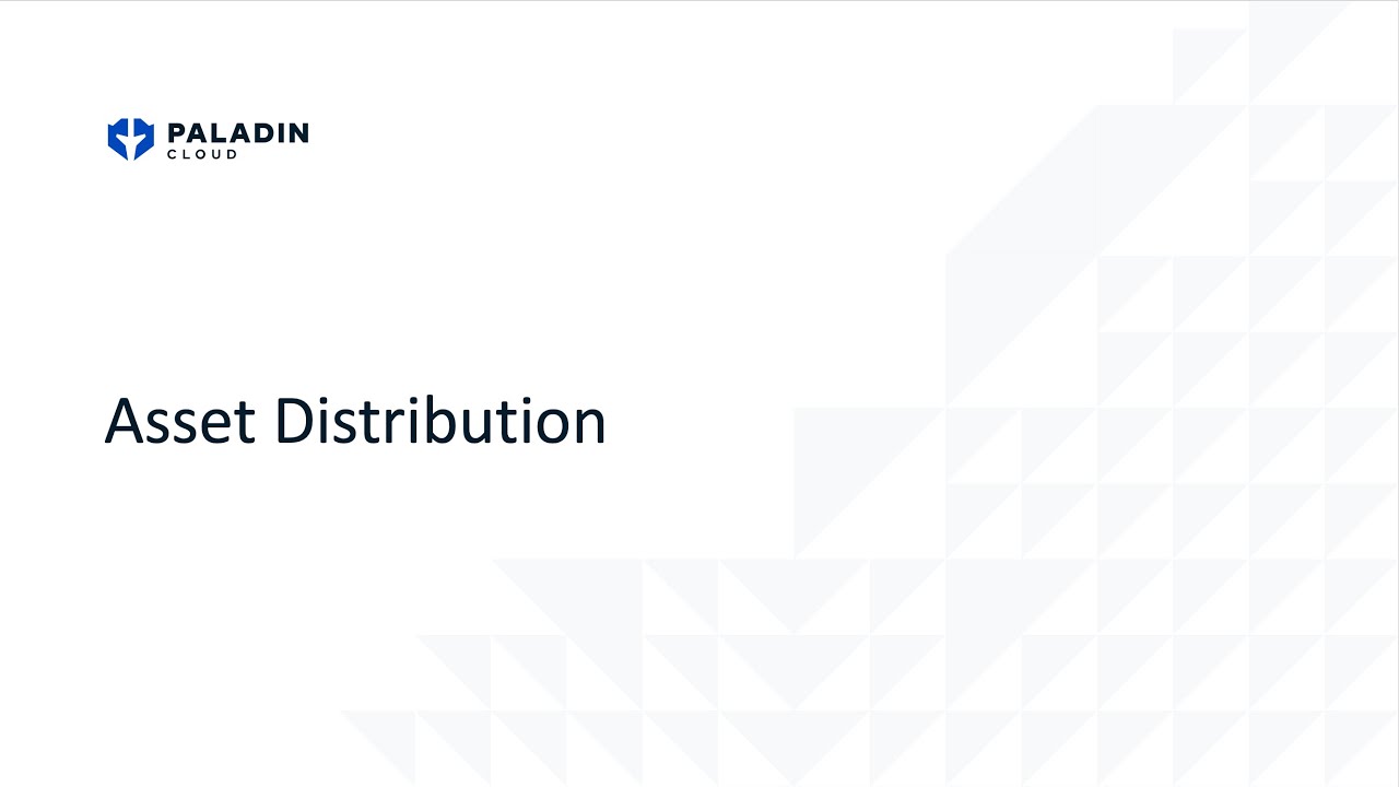 Asset Distribution in Paladin Cloud