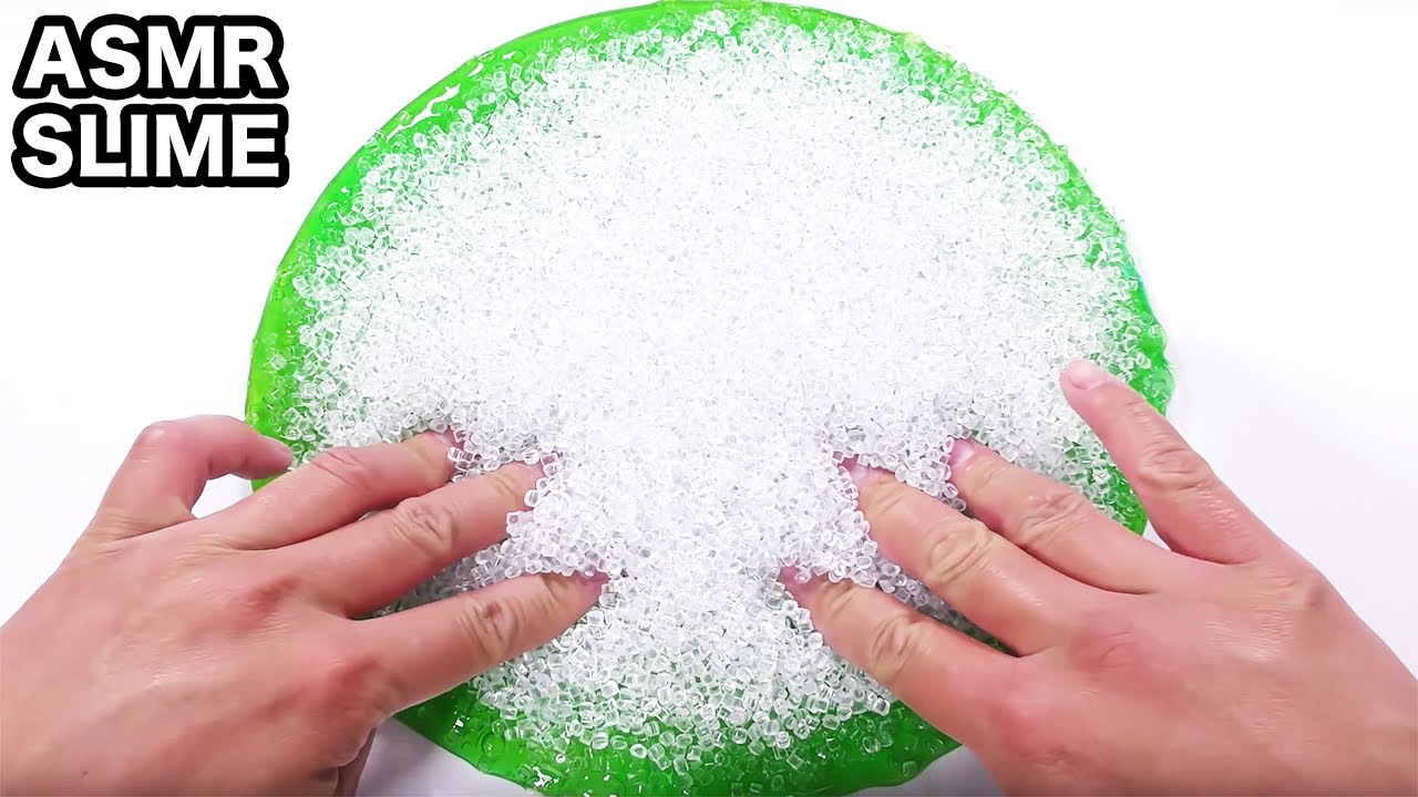 【DIY】シュガービーズ入れすぎスライムを作る #2【slime ASMR】