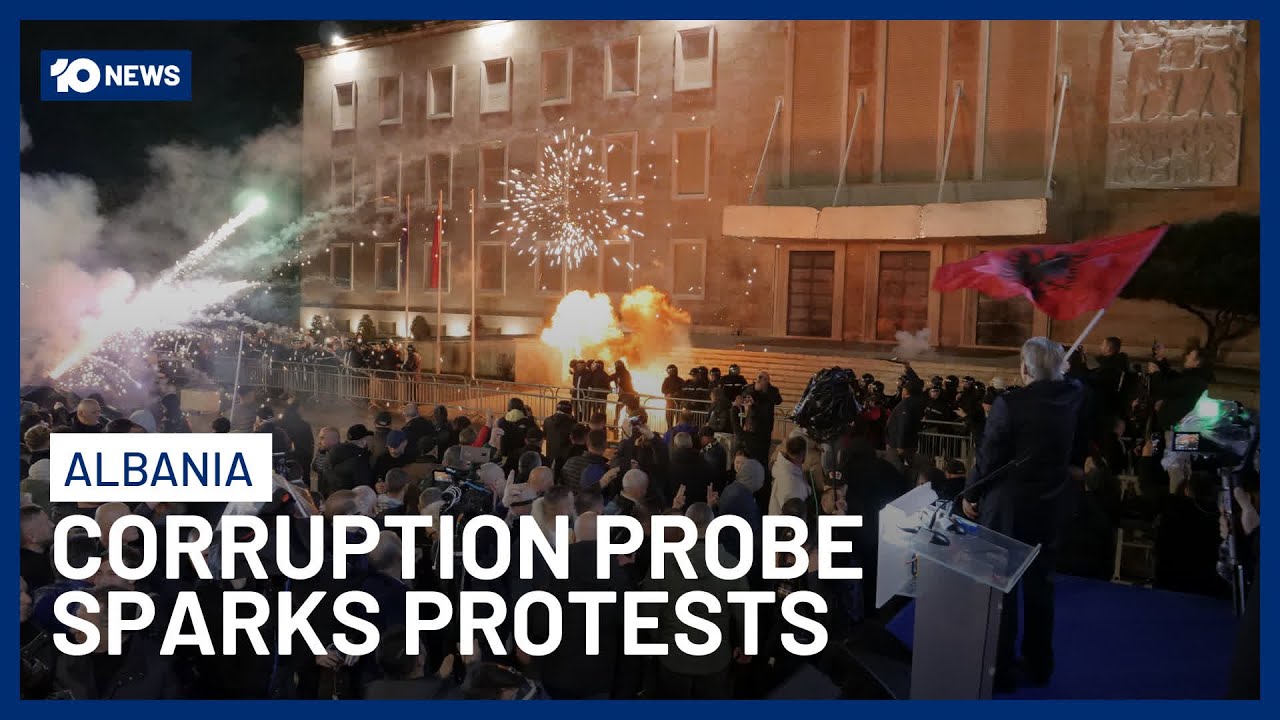 Violence Breaks Out At Anti-Government Protests In Albania | 10 News