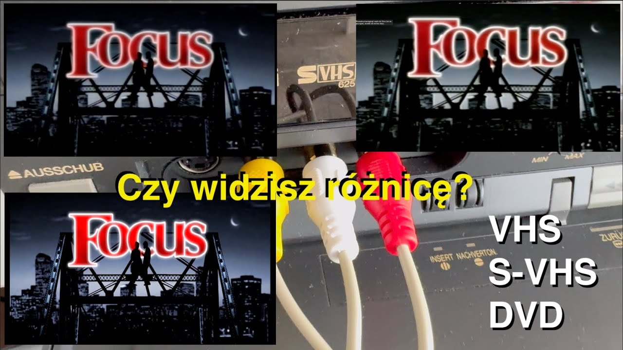 DVD vs SVHS vs VHS: Por&oacute;wnanie JAKOŚCI OBRAZU i dźwięku (Stare Reklamy!) | Czy widzisz r&oacute;żnicę?