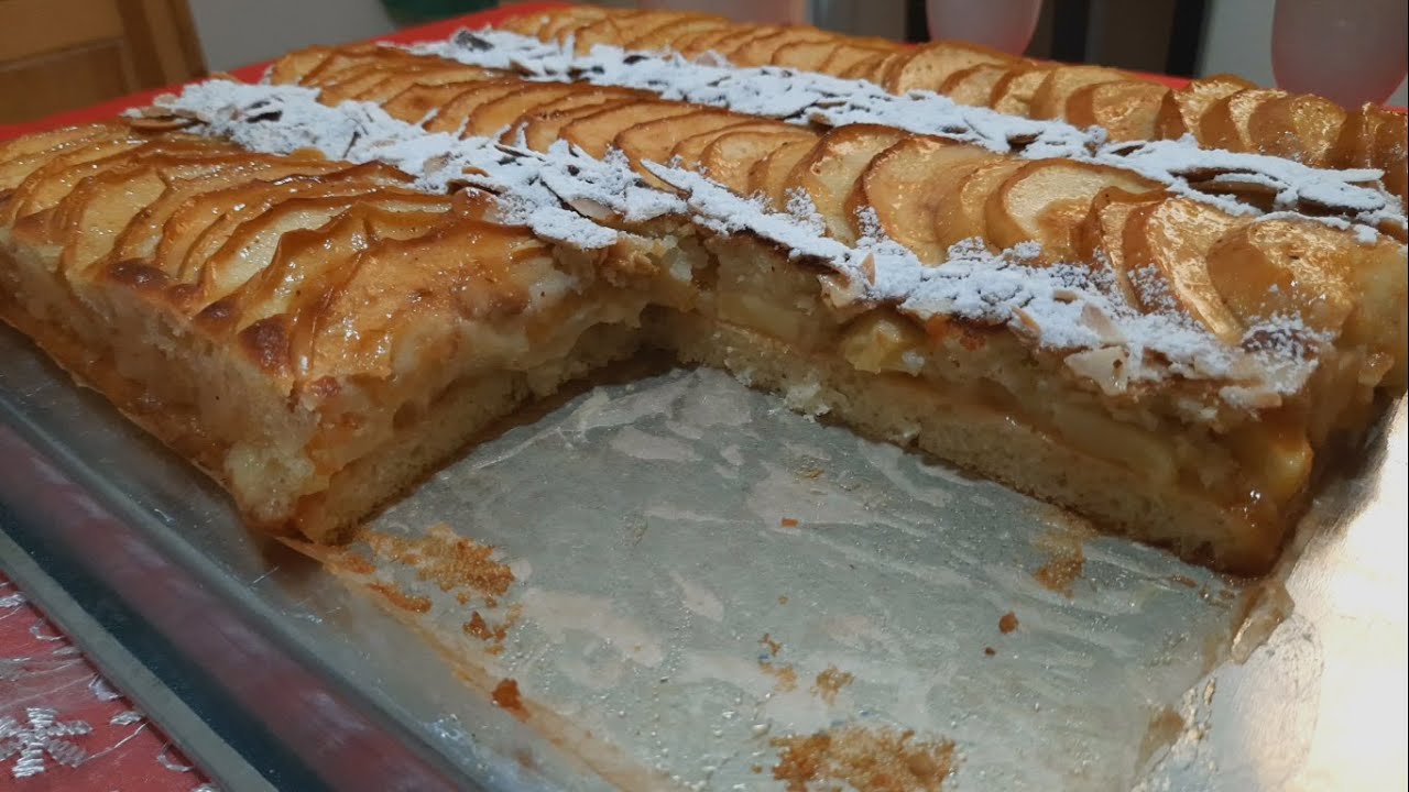 كيكة التفاح الإيطالية سهلة التحضير و رائعة المذاق gâteau italien aux pommes