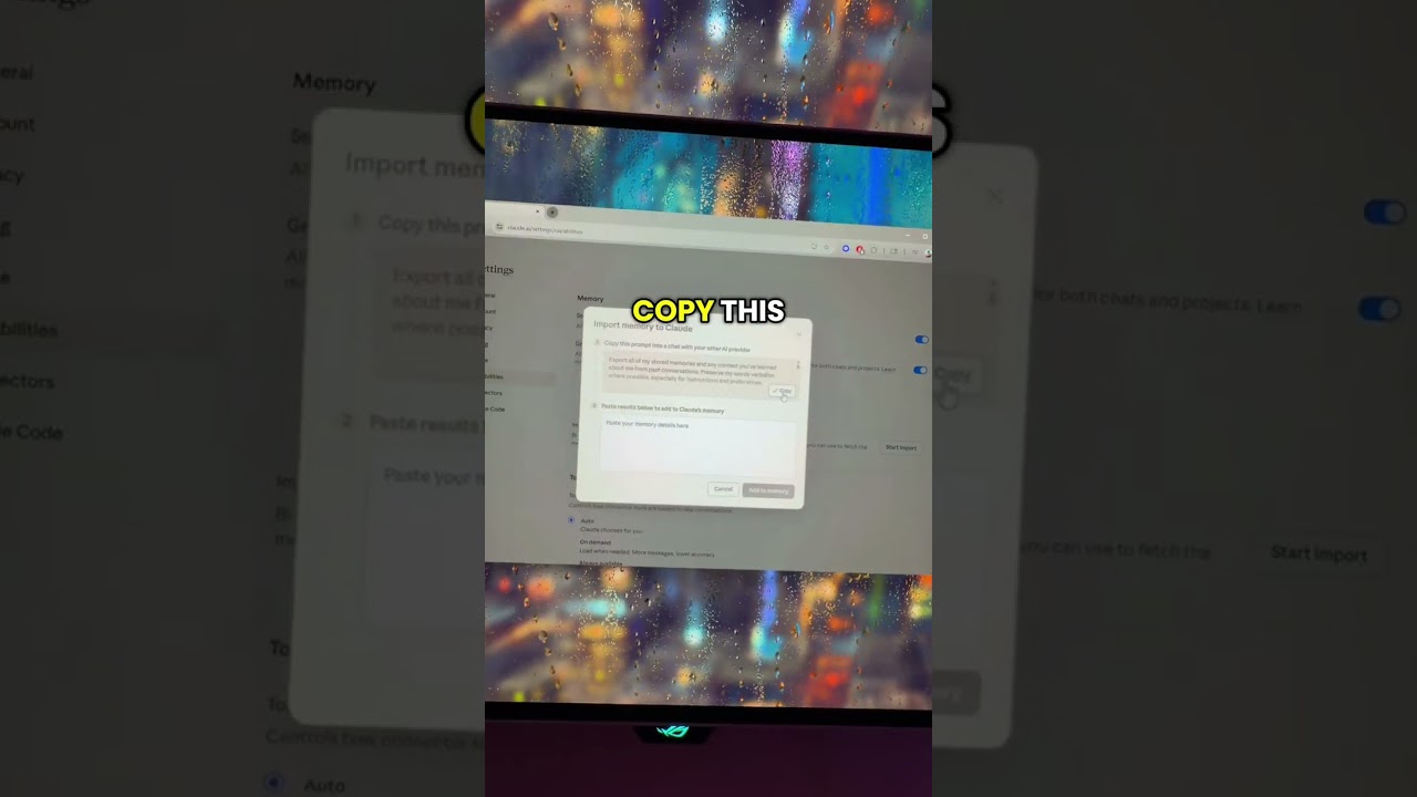 How to transfer all of your memories from ChatGPT to Claude&hellip; #c#carterpcstech #chatgpt #claude #ai