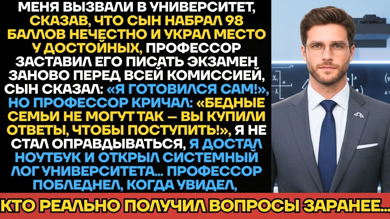 «Я ЗНАЮ, ЧТО ТЫ ЖУЛЬНИЧАЛ!» - Орал Профессор На Абитуриента Перед Всей Комиссией. Но Когда...