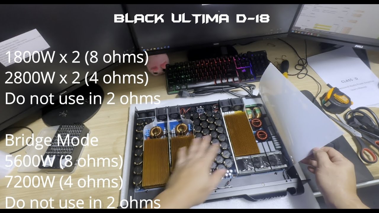 MECHMAN Black Ultima D-18 Class D Unboxing
