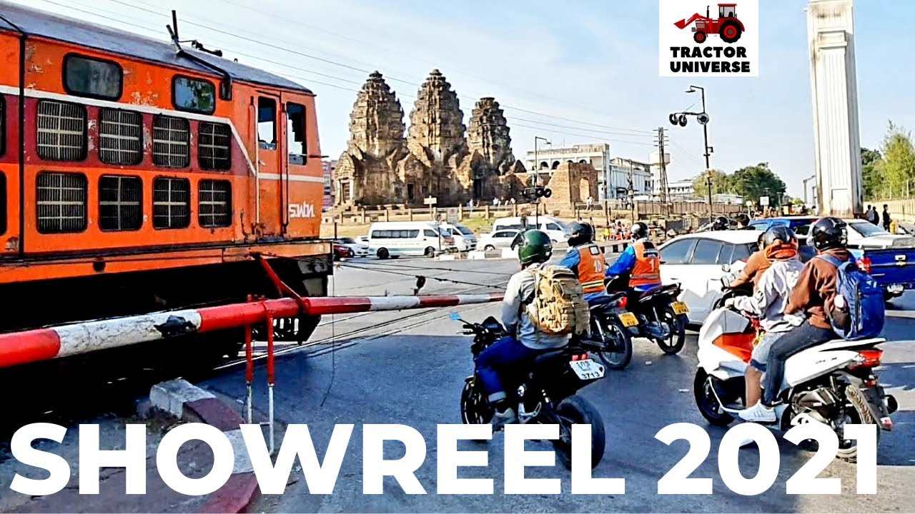 EP 274 Thailand Railway Train Railroad Crossing Showreel 2021 railroad cross sign railroad crossing