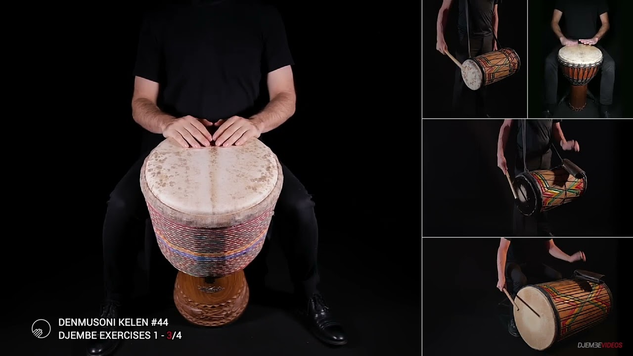 DENMUSONI KELEN [DUNUNBA] - Djembe Solo Exercise 1 | Learn Djembe & Dunun Online
