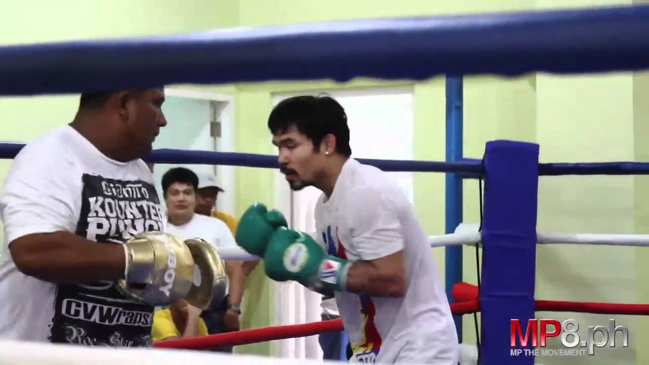 Manny Pacquiao - Road to Marquez - Mitt Work with Buboy Fernandez