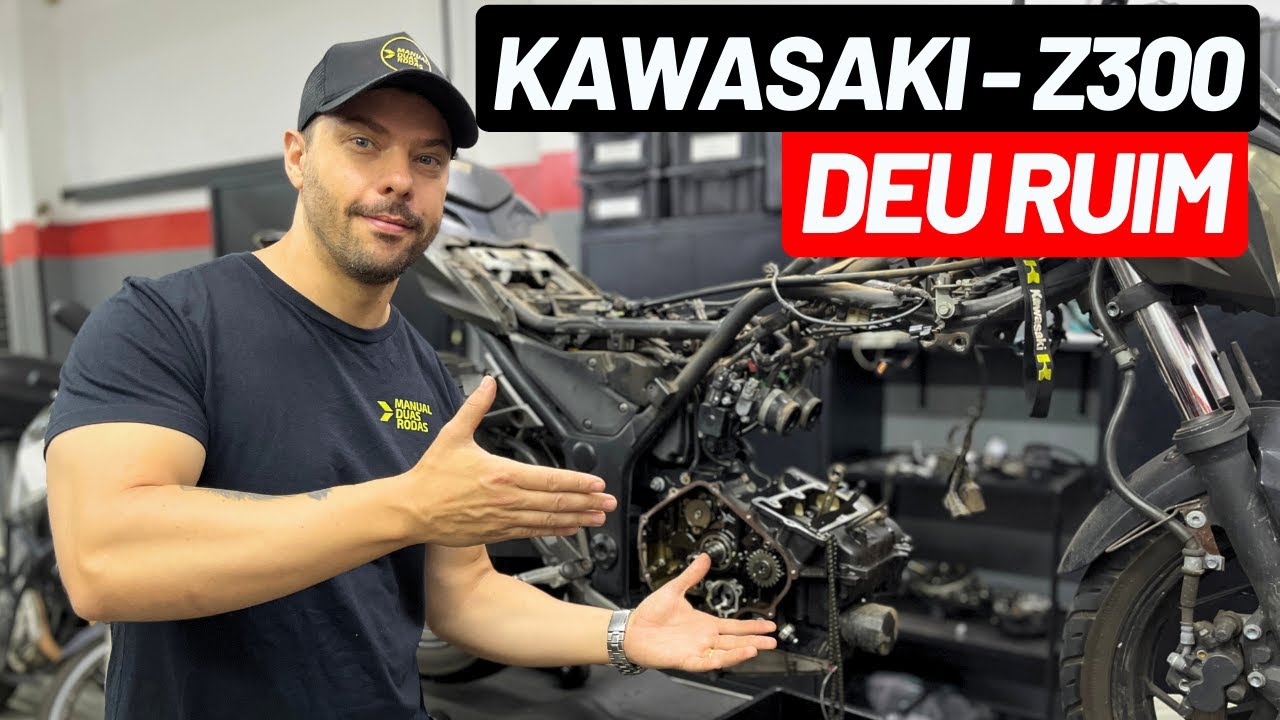 Kawasaki Z300 deu problema no motor