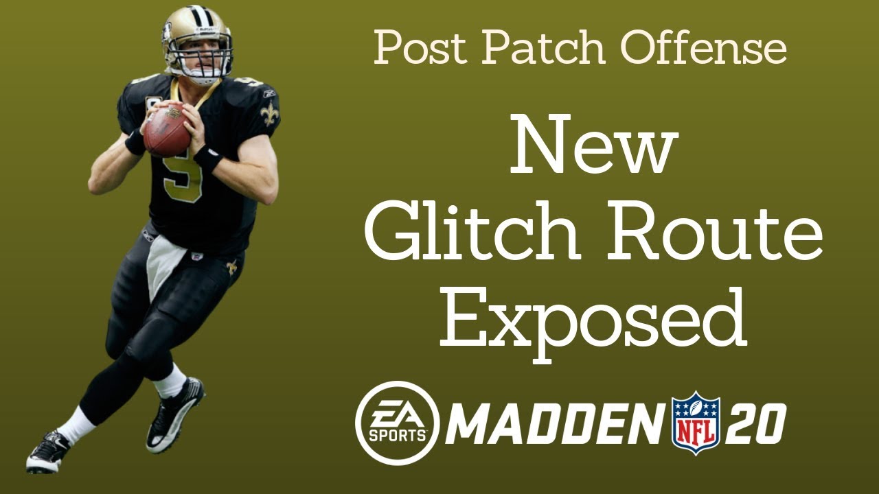 Best New Glitch Route (Post Patch with Try this Play) Madden 20 Offense tip