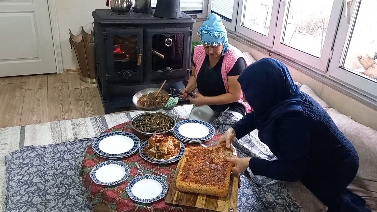 MİSAFİRLERİME TEREYAGLI EKMEK YAPRAK  SARMASI SARDIM‼️‼️‼️