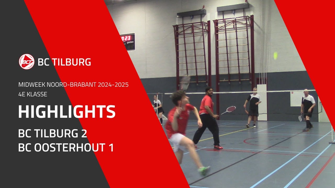 BC Tilburg 2 - BC Oosterhout 1 | 4e KLASSE | Midweek Noord-Brabant 2024-2025