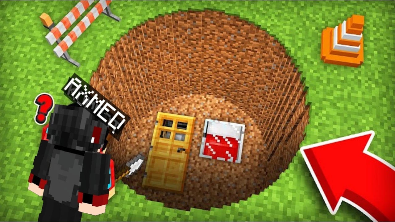 NEGA MEN MERGA YER OSTIDA BUNI QURIB BERDIM??? AXMED MINECRAFT