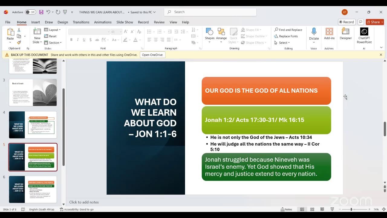 Thursday Online Bible Study 29.01.26