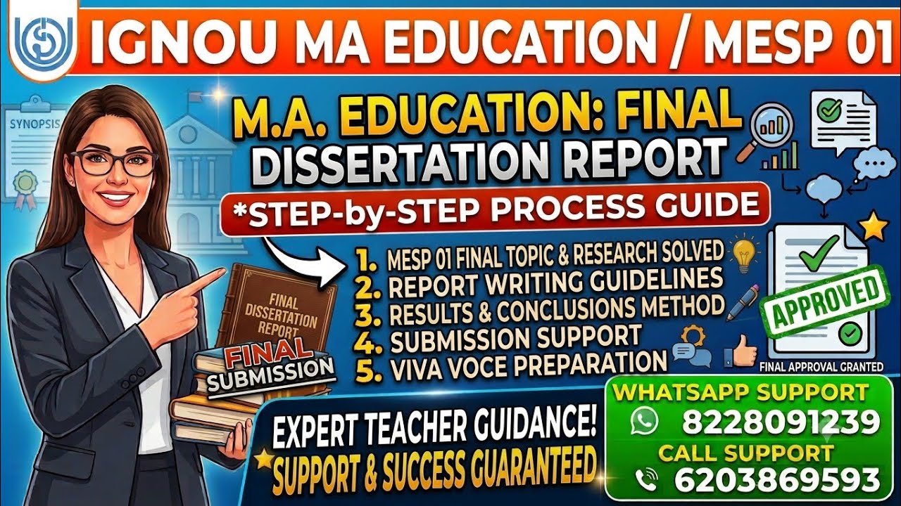 ignou Ma education dissertation mesp 1 / Ignou Mesp 1 Ma education dissertation / wtsp 8228091239