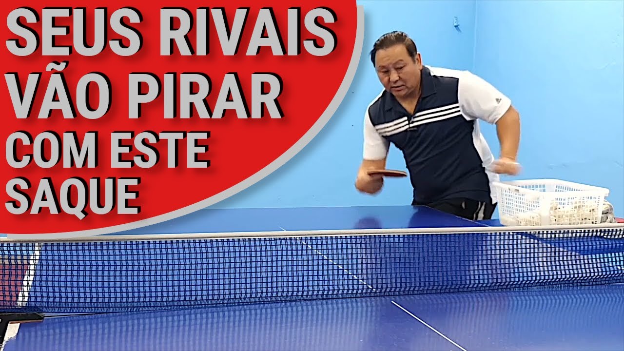 SAQUE COM FINTA NO TÊNIS DE MESA OU PING PONG