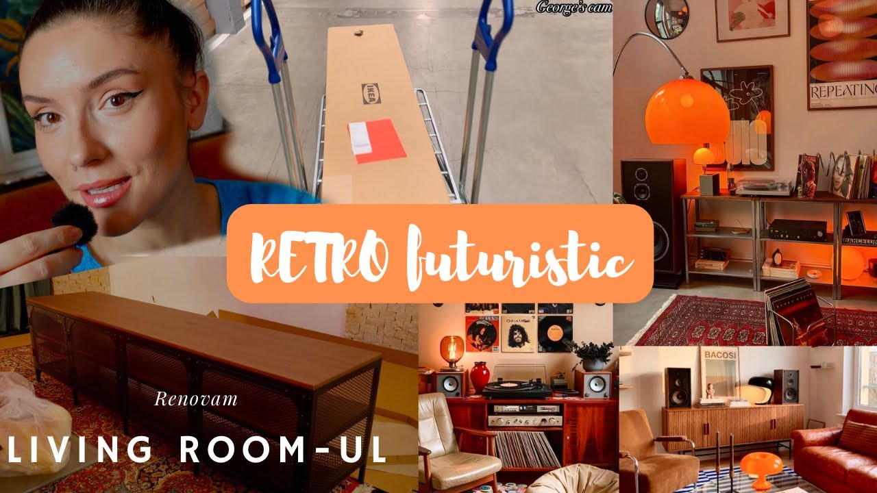 RENOVĂM LIVINGUL EP.2 🛋️ Retro Futuristic Makeover + Mobilă Nouă IKEA | Transformare Living