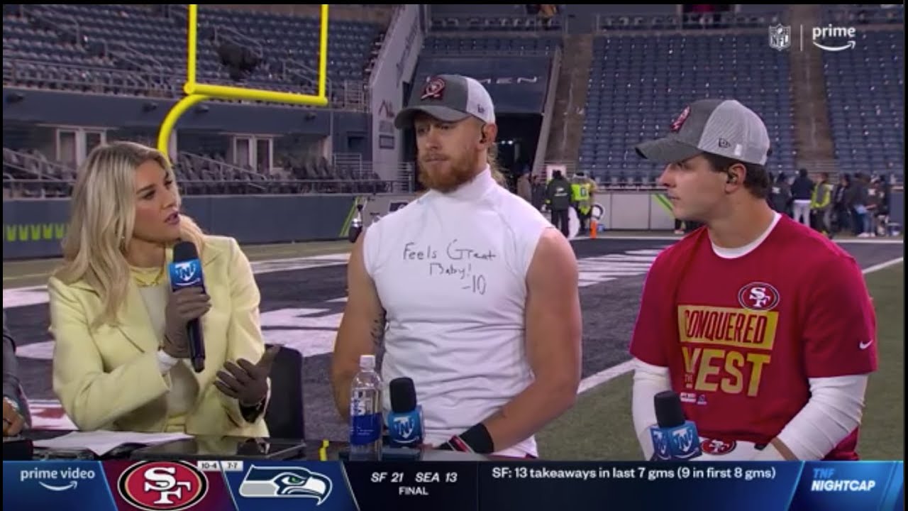 Post Game Interview WIth Brock Purdy And George Kittle | TNF Nightcap