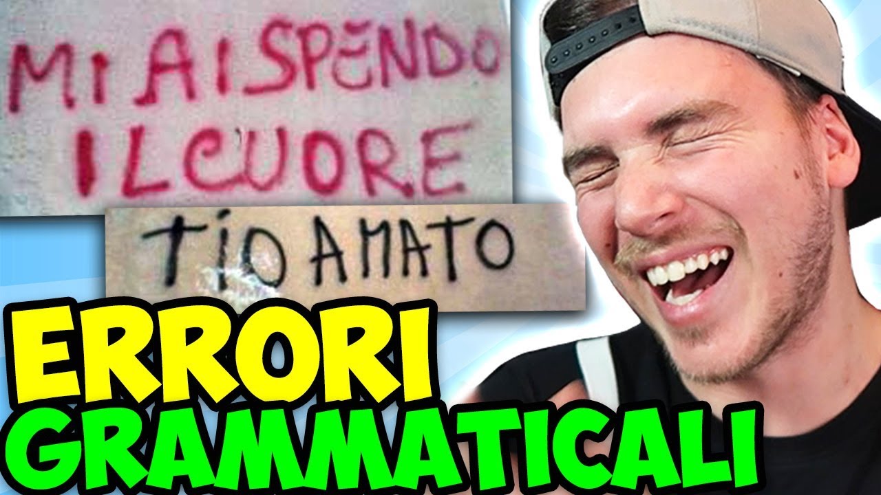 10 ERRORI GRAMMATICALI PIÚ DIVERTENTI!!