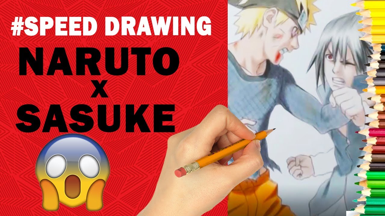 🔴Speed Drawing - Naruto Shippuden | NARUTO X SASUKE