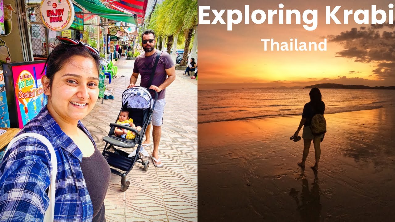 Exploring Krabi | Ao Nang Night Market | Ao Nang Beach | Thailand 🍱 🇹🇭 