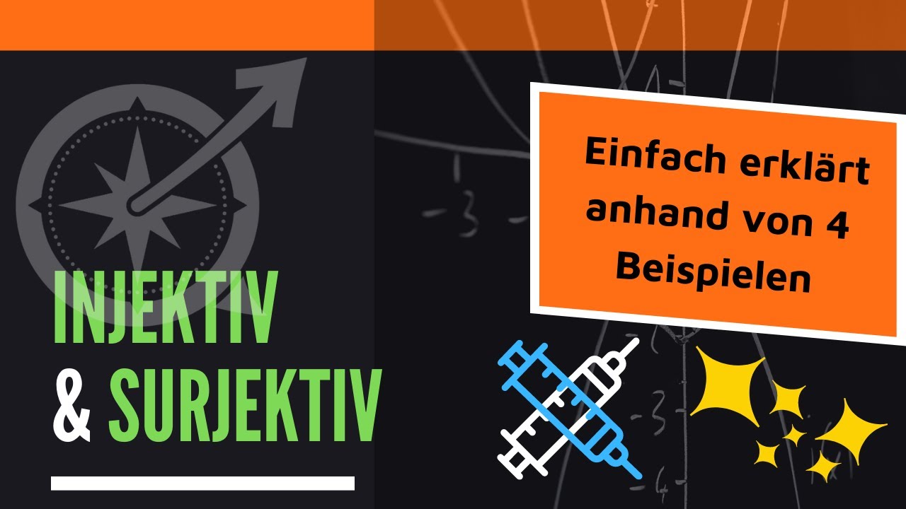 Was bedeutet injektiv und surjektiv? (mit je 2 Beispielen) | LernKompass - Mathe einfach erklärt