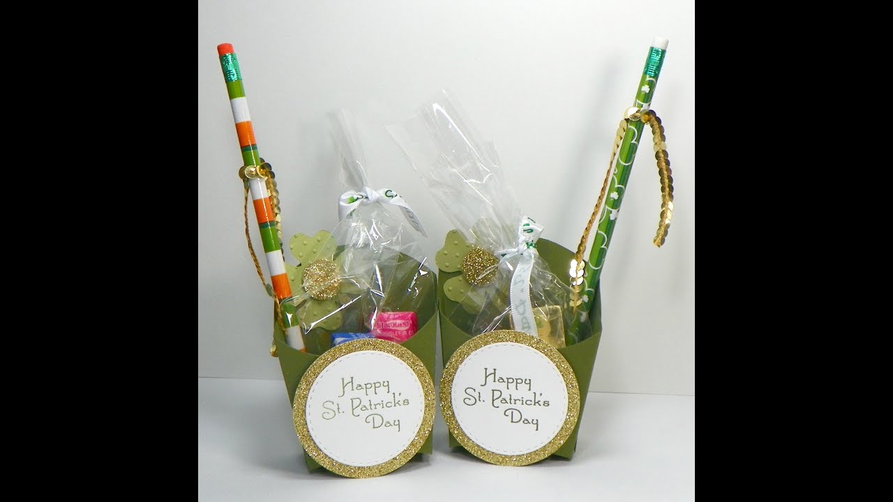Quick & Easy St Patrick's Day Treats - Stampin' Up Fry Box!