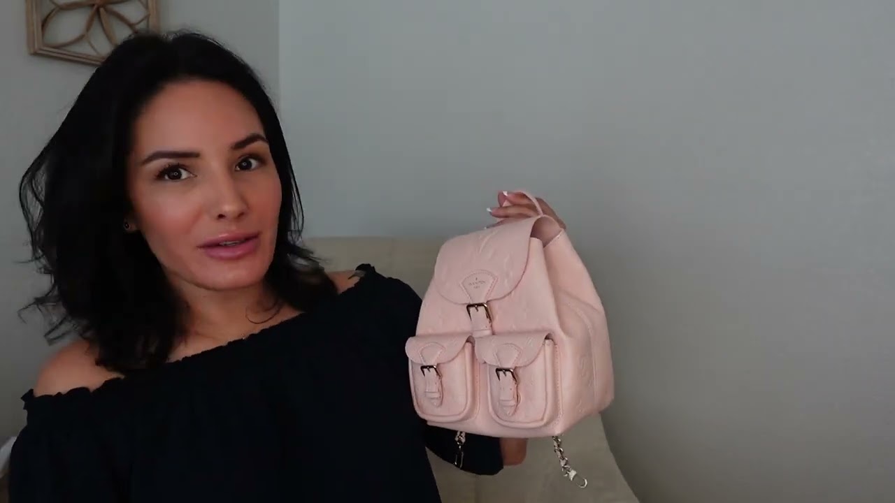 New Louis Vuitton Backup Backpack! What color did I get pink, black or cream