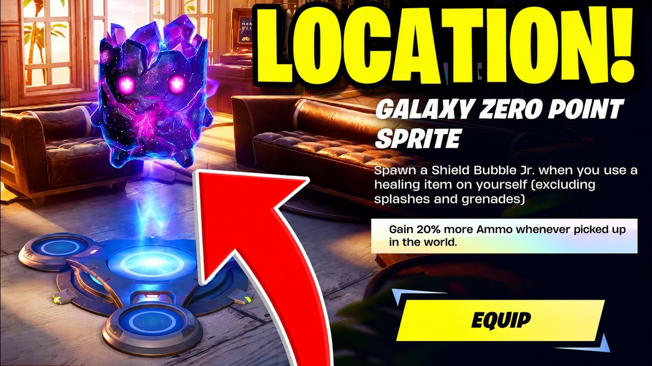 Как получить GALAXY ZERO POINT SPRITE в Fortnite! (Где найти Galaxy Zero Point Sprite)