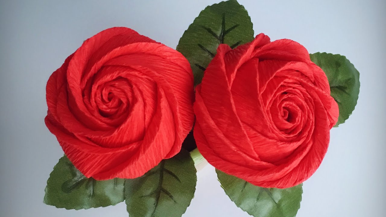 ABC TV | Как сделать цветок розы бумаги из крепированной бумаги - Origami Craft Tutorial