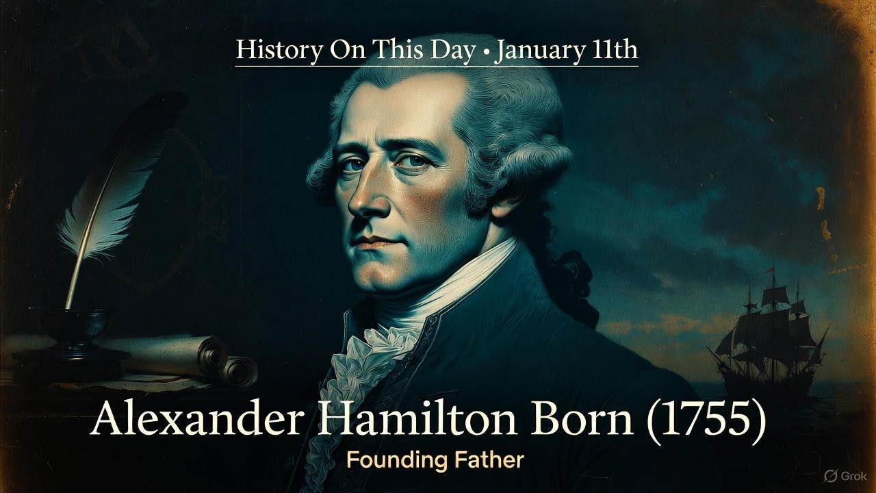 History On This Day &bull; January 11th: Alexander Hamilton Born (1755): Founding Father