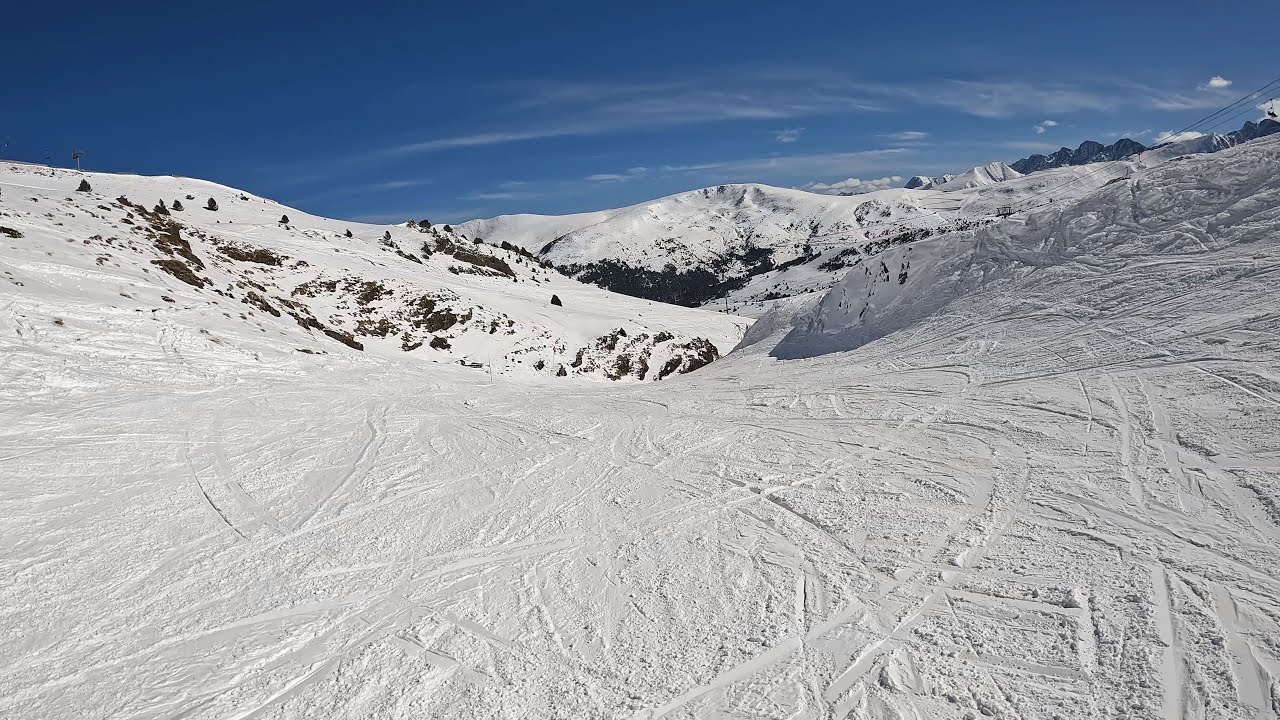GRANDVALIRA (ANDORRA) - EL TARTER - RIU SOLANELLES (HEAD MOUNT) [4K] [60FPS]