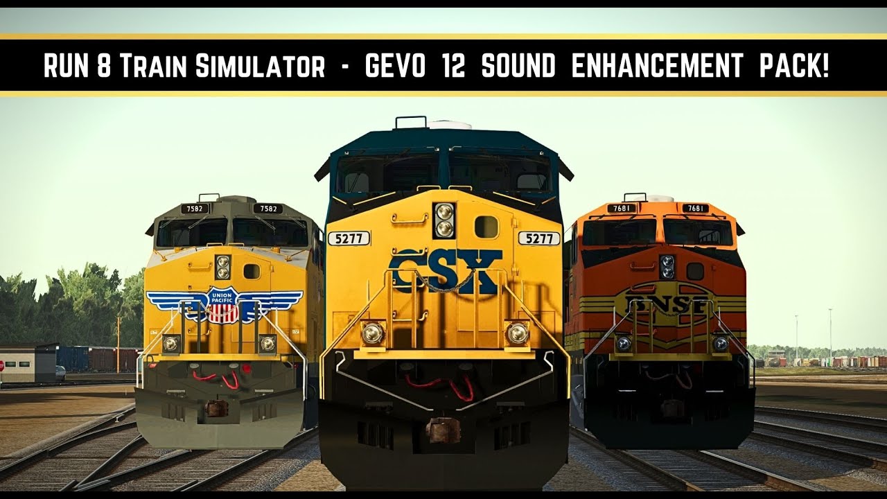 Run 8 Train Simulator | GEVO 12 sound enhancement pack | #run8