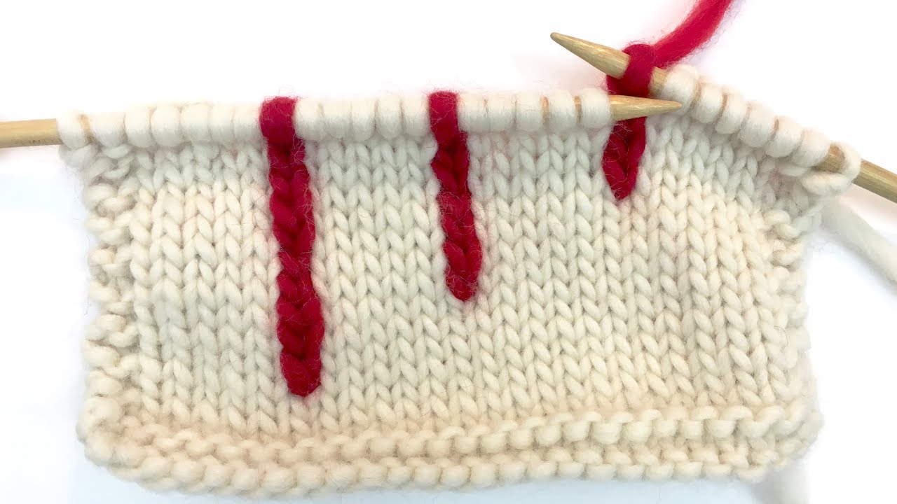 Vertical Stranding Knitting Tutorial