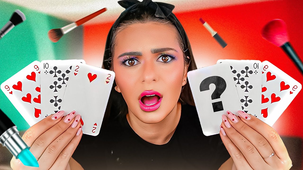 LES CARTES CHOISISSENT MON MAQUILLAGE 🃏 🤯
