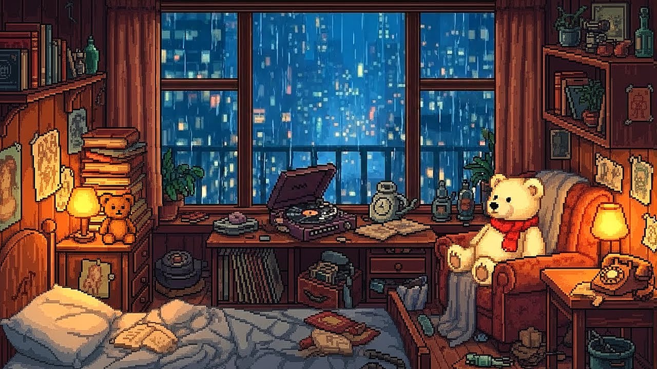 Insomnia Relief Music 🌙 Rain Sounds & Lofi Sleep