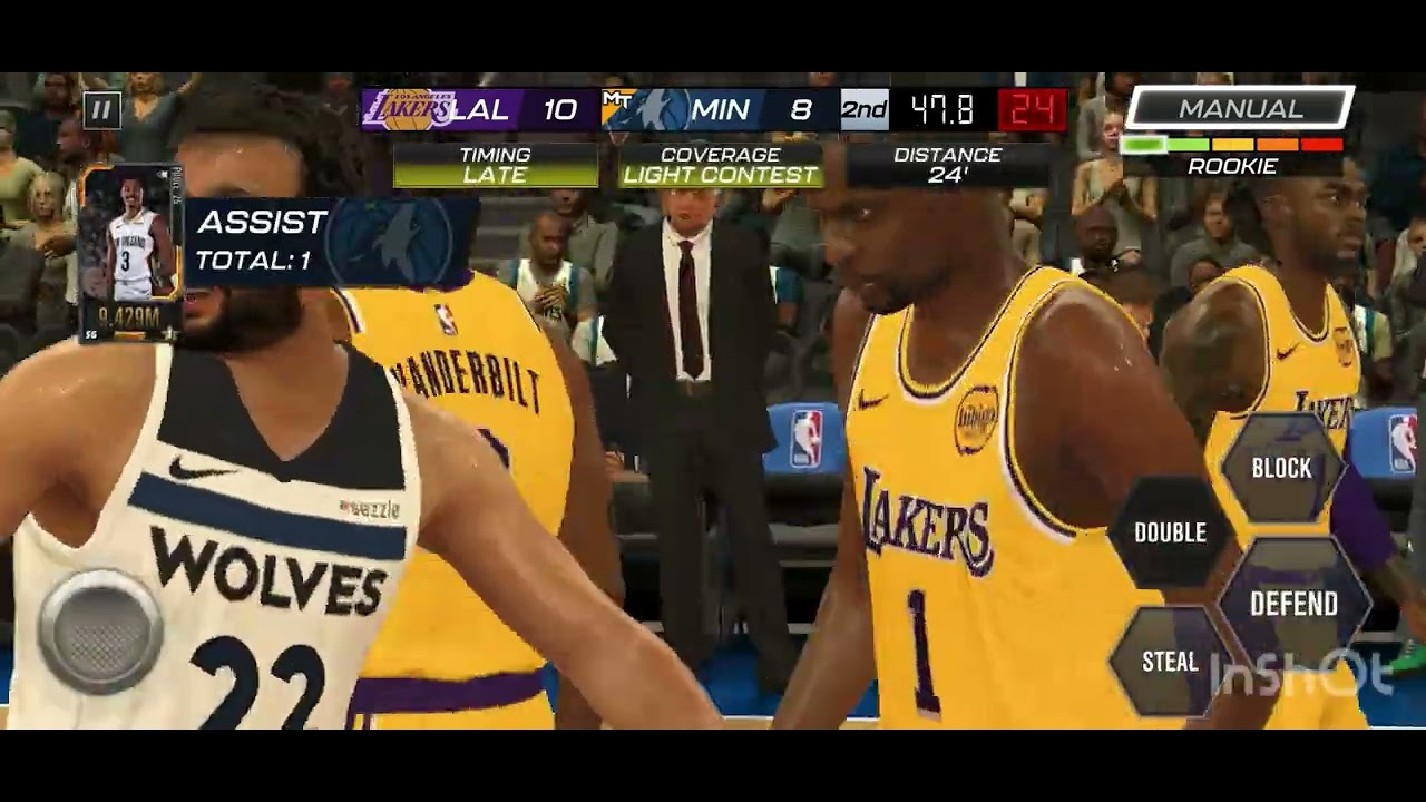 Los Angeles Lakers at Minnesota Timberwolves NBA 2K mobile ￼
