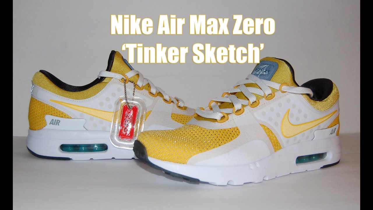 Nike Air Max Zero White Yellow Tinker Sketch