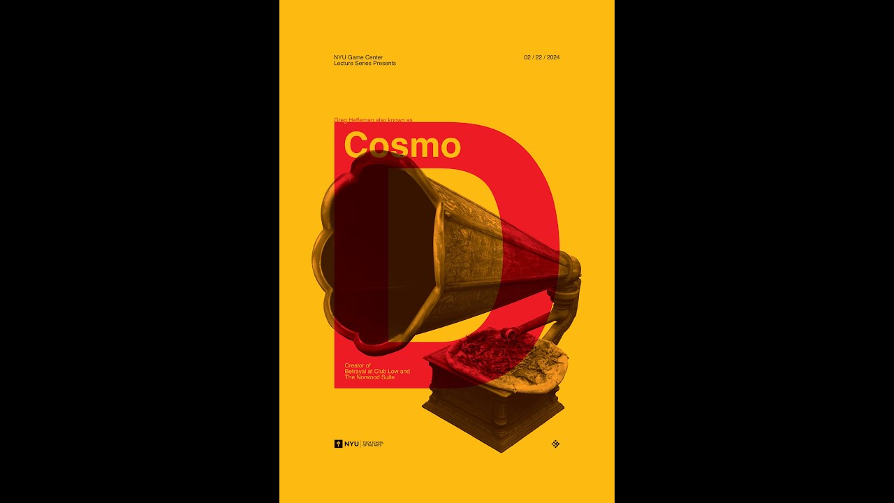 NYU Game Center Lecture Series Presents Cosmo D