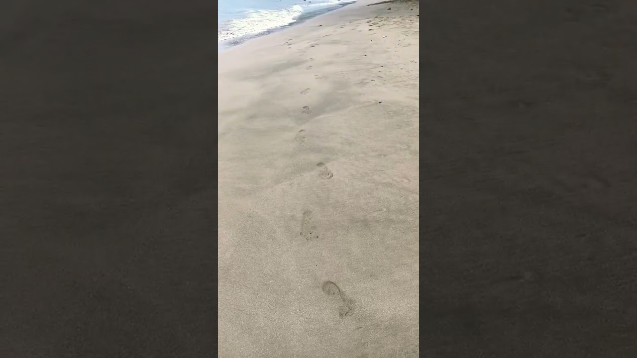 FOOTPRINTS IN THE SAND #shortvideo #beach #footprints
