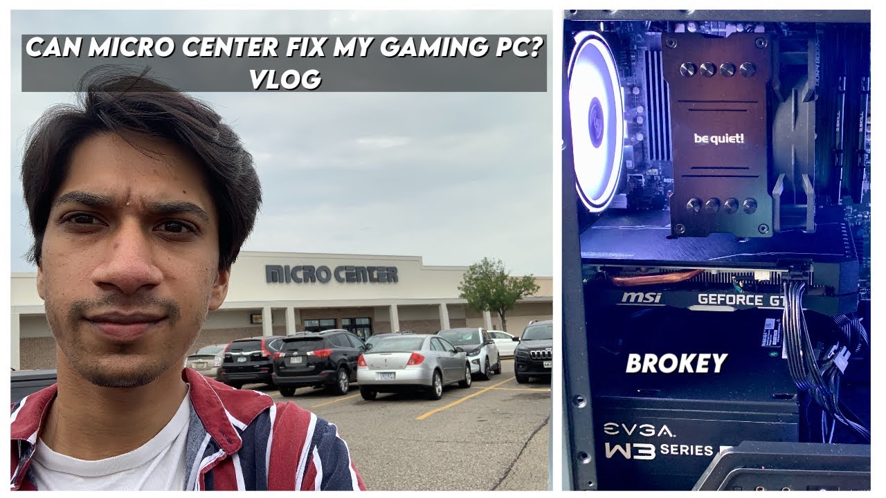 My Gaming PC Broke (Kinda) | Can Micro Center Fix Help Fix It?? | Vlog