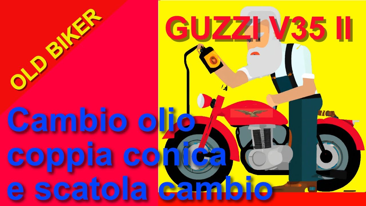 Cambio olio coppia conica e  scatola cambio Guzzi V35II